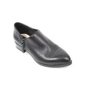 Nine West Ankle Bootie Women Black Leather Shoes Shootie sz 5.5 Nanshe